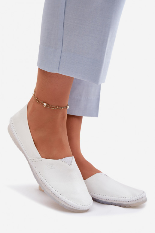 Moteriškas Balerinos Tai turiciejka 01930-11 baltos spalvos