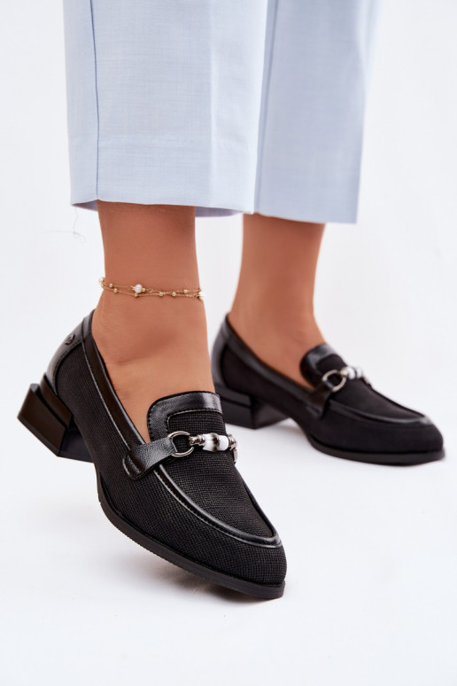 batai Moteriškas su kulniukais Su puošniais Detalem juodos spalvos Meliva