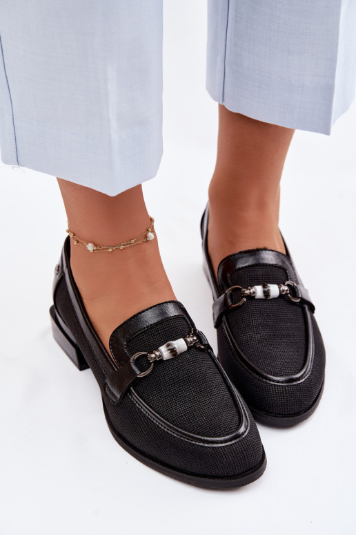 batai Moteriškas su kulniukais Su puošniais Detalem juodos spalvos Meliva