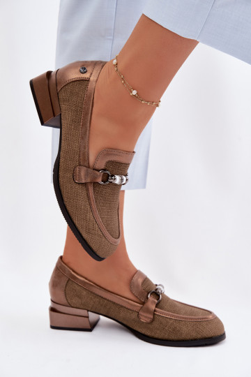 batai Moteriškas su kulniukais Su puošniais Detalem rudos spalvos Meliva