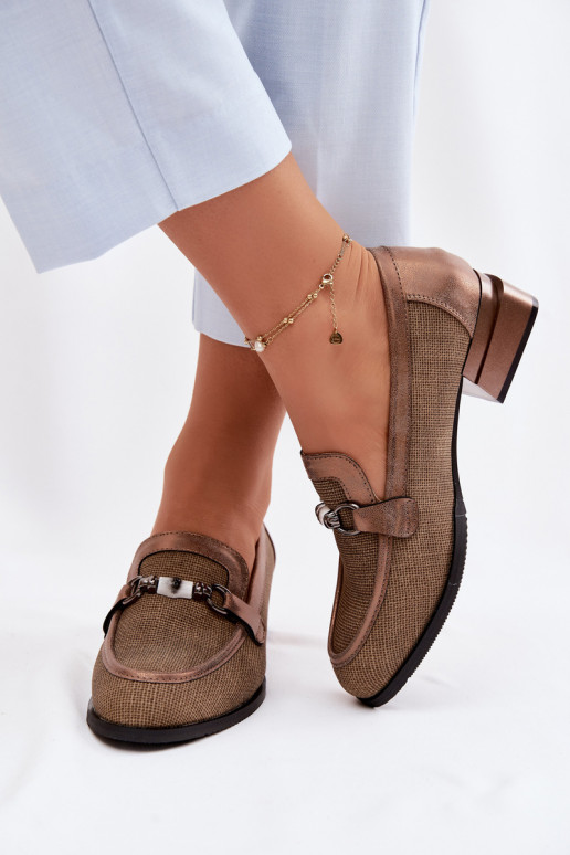 batai Moteriškas su kulniukais Su puošniais Detalem rudos spalvos Meliva