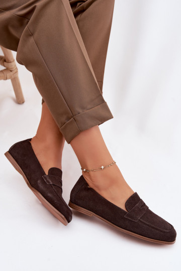 MokasinaisuĮjungtaturalnego iš zomšosu Vinceza 18122 CzekoladoĮe