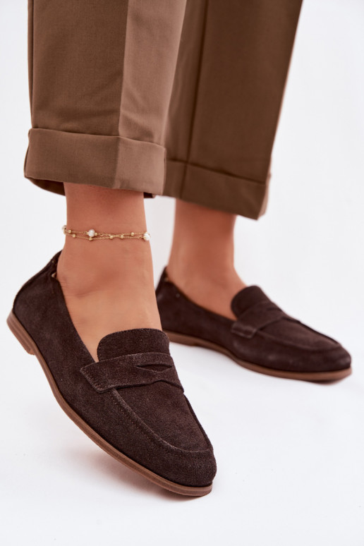 MokasinaisuĮjungtaturalnego iš zomšosu Vinceza 18122 CzekoladoĮe