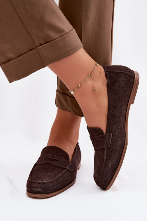 MokasinaisuĮjungtaturalnego iš zomšosu Vinceza 18122 CzekoladoĮe