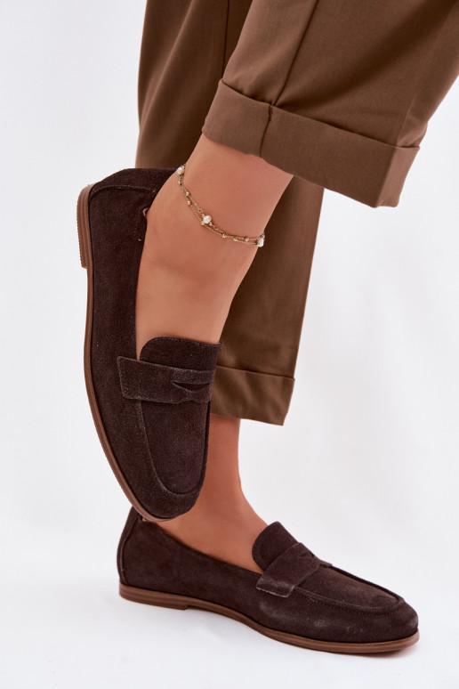 MokasinaisuĮjungtaturalnego iš zomšosu Vinceza 18122 CzekoladoĮe