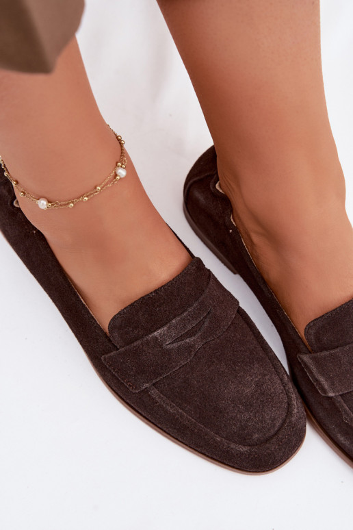 MokasinaisuĮjungtaturalnego iš zomšosu Vinceza 18122 CzekoladoĮe