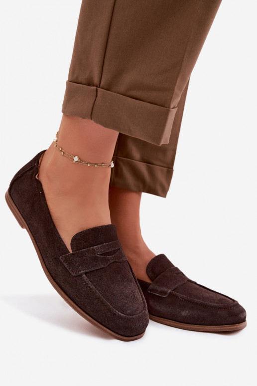 MokasinaisuĮjungtaturalnego iš zomšosu Vinceza 18122 CzekoladoĮe