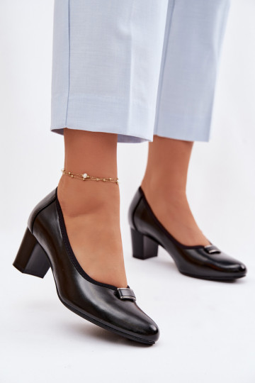 Bateliai su kulniukais Vinceza 58622 juodos spalvos 2