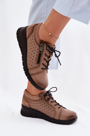 Oda batai Moteriškas su platforma Vinceza 39977 smėlio spalvos