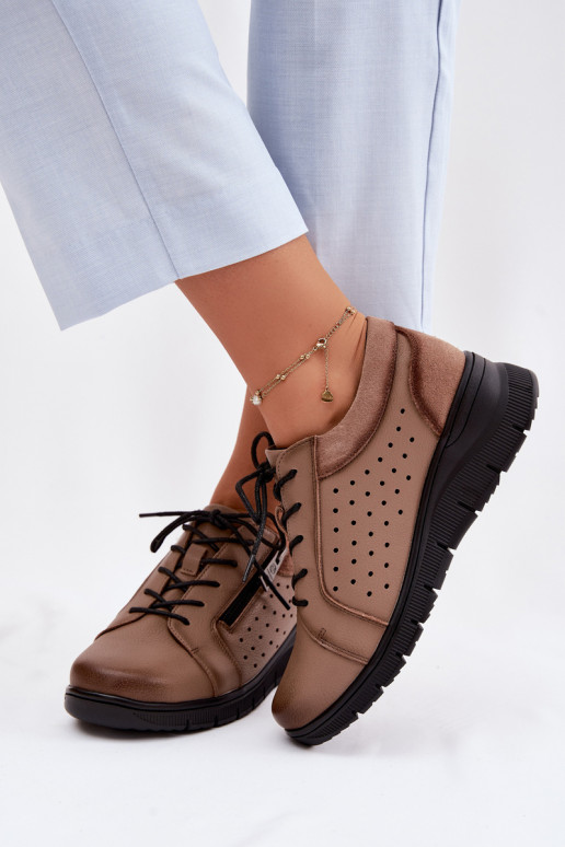 Oda batai Moteriškas su platforma Vinceza 39977 smėlio spalvos