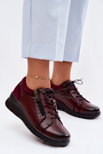 Oda batai Moteriškas su platforma Vinceza 39977 bordo spalvos