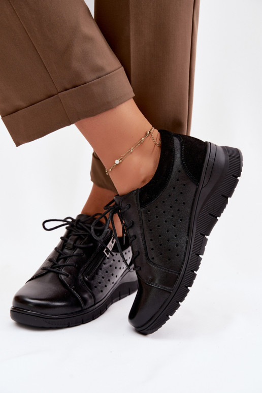 Oda batai Moteriškas su platforma Vinceza 39977 juodos spalvos