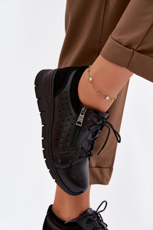 Oda batai Moteriškas su platforma Vinceza 39977 juodos spalvos