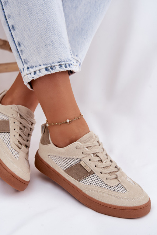 Sneakers modelio batai Moteriškas Big Star TT274759 smėlio spalvos