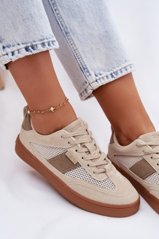 Sneakers modelio batai Moteriškas Big Star TT274759 smėlio spalvos