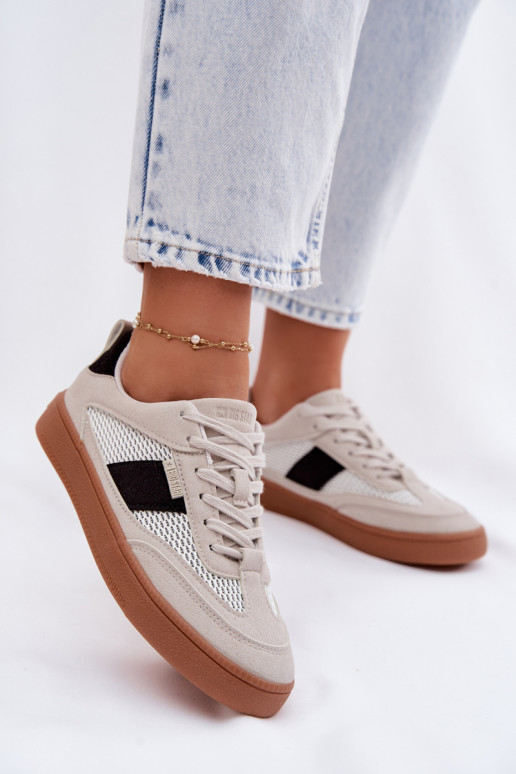 Sneakers modelio batai Moteriškas Big Star TT274758 pilkos spalvos