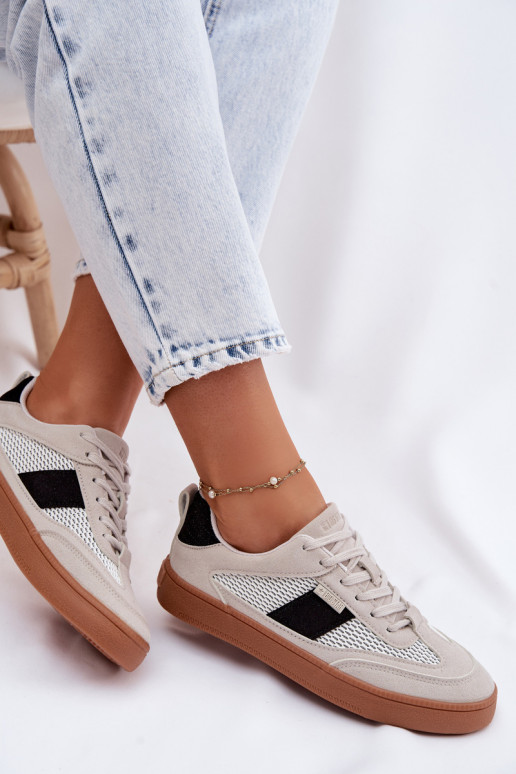 Sneakers modelio batai Moteriškas Big Star TT274758 pilkos spalvos