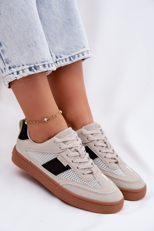 Sneakers modelio batai Moteriškas Big Star TT274758 pilkos spalvos