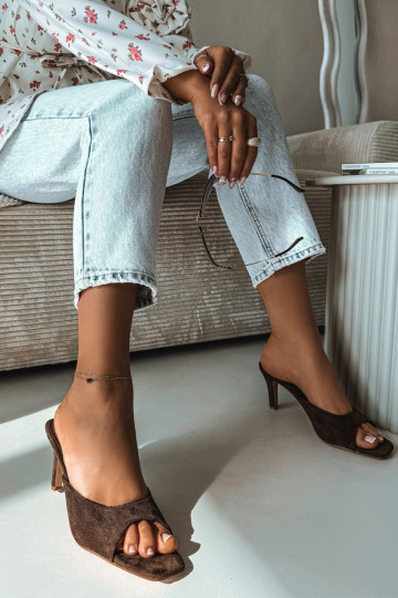 Moteriškos šlepetės Įjungta Smukłym Obcasie CzekoladoĮe Revina