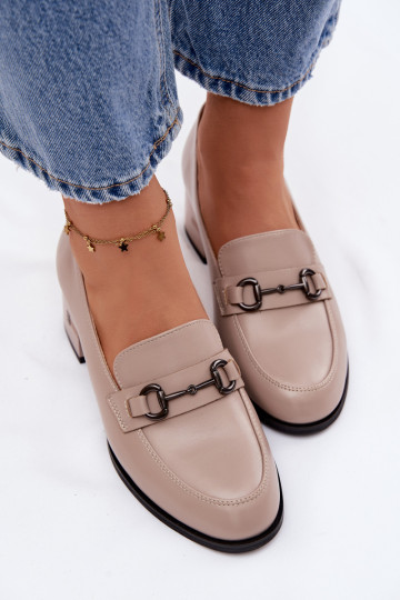 Oda batai Moteriškas su kulniukais Vinceza 18116 smėlio spalvos