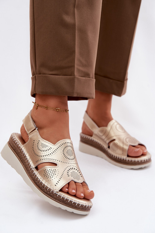 Oda Platforminės basutės S.Barski GR61-5916 aukso spalvos