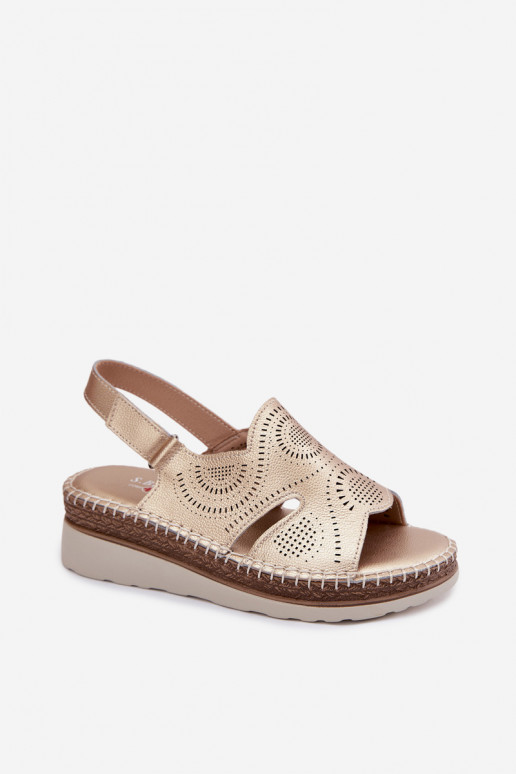 Oda Platforminės basutės S.Barski GR61-5916 aukso spalvos