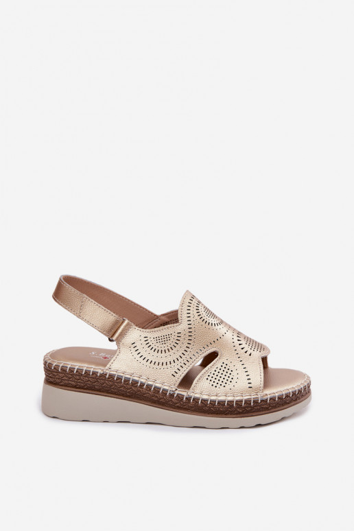 Oda Platforminės basutės S.Barski GR61-5916 aukso spalvos