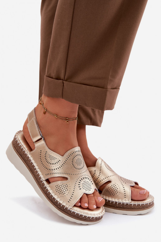 Oda Platforminės basutės S.Barski GR61-5916 aukso spalvos