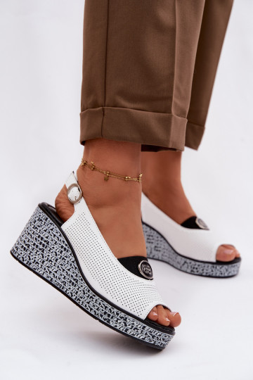 Oda Platforminės basutės S.Barski LR61-7010 baltos spalvos 2