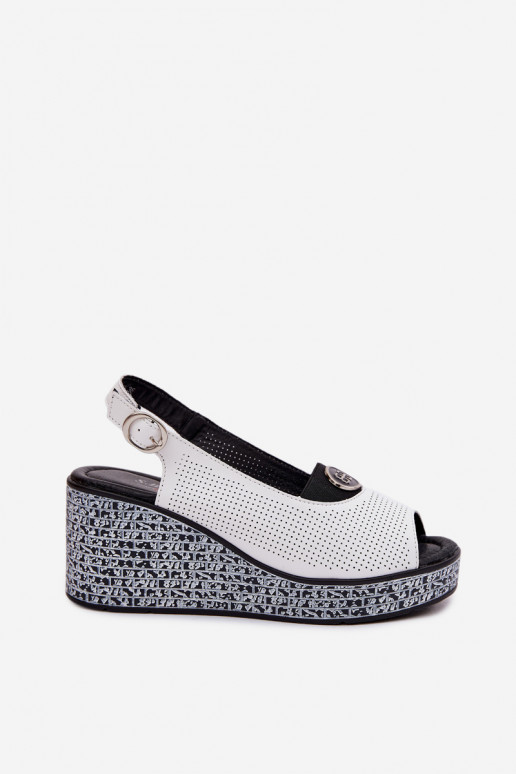 Oda Platforminės basutės S.Barski LR61-7010 baltos spalvos