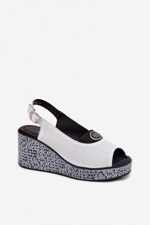 Oda Platforminės basutės S.Barski LR61-7010 baltos spalvos