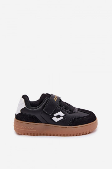 Sneakers modelio batai Vaikiški su lipniais užsegimais LOTTO MAKERA 2601250K juodos spalvos 2