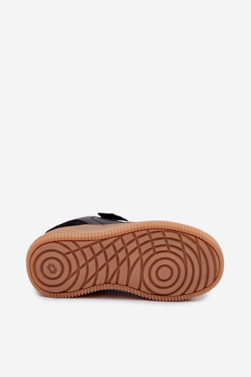 Sneakers modelio batai Vaikiški su lipniais užsegimais LOTTO MAKERA 2601250K juodos spalvos