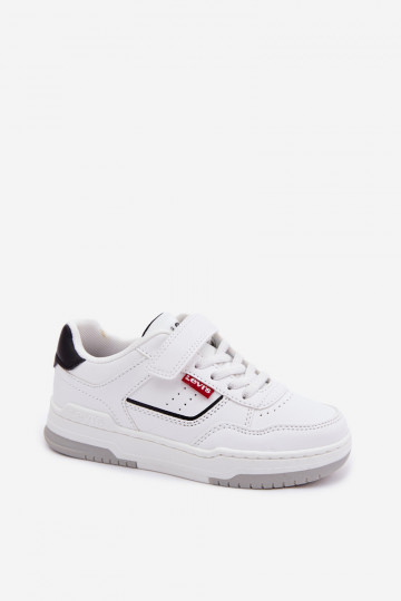Vaikiški sportiniai batai LEVI'S JOHN SE VJOH0012S su lipniais užsegimais baltos spalvos