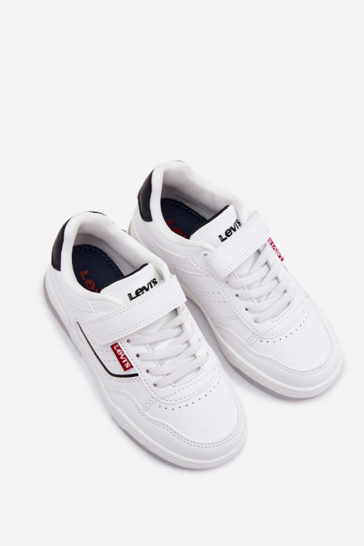 Sneakers modelio batai Vaikiški su lipniais užsegimais LEVI'S JOHN SE VJOH0012S baltos spalvos