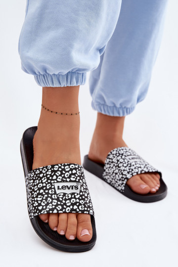 Šlepetės Jaunimas LEVI'S VPOL0251S-1335 juodos spalvos