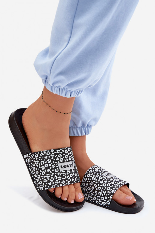 Šlepetės Jaunimas LEVI'S VPOL0251S-1335 juodos spalvos