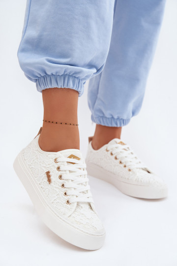 Laisvalaikio bateliai su nėriniais Lee Cooper LCIN-26-02-4060 baltos spalvos 2