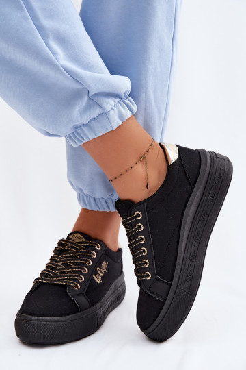 Laisvalaikio bateliai su platforma Lee Cooper LCIN-26-44-4476 juodos spalvos 2