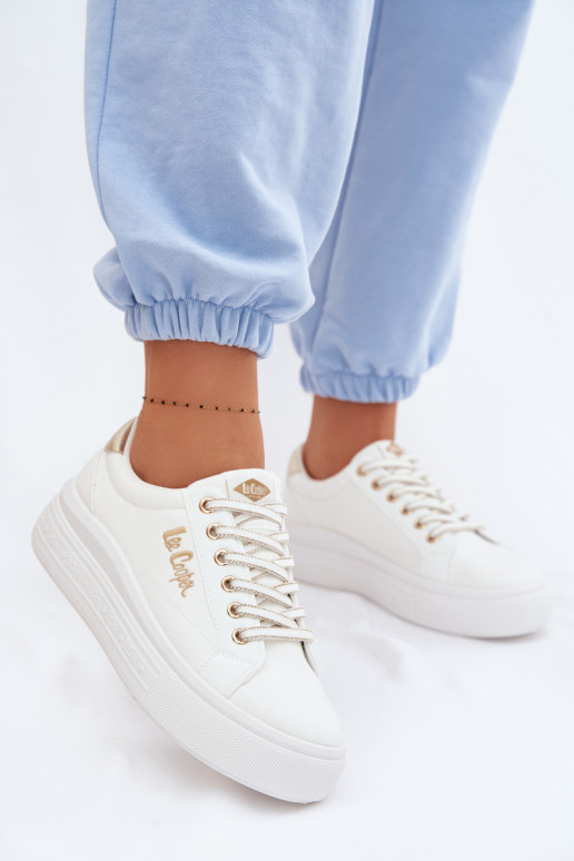Laisvalaikio bateliai su platforma Lee Cooper LCIN-26-44-4478 baltos spalvos