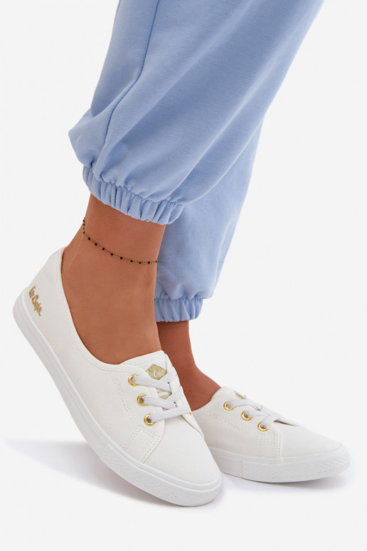 Sportbačiai Laisvalaikio bateliai Lee Cooper LCIN-26-02-4043 Baltos-aukso spalvos