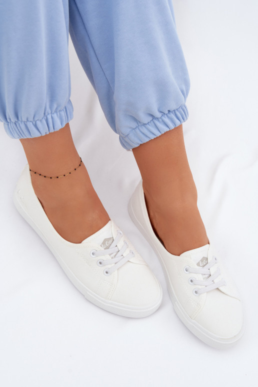 Sportbačiai Laisvalaikio bateliai Lee Cooper LCIN-26-02-4044 baltos spalvos