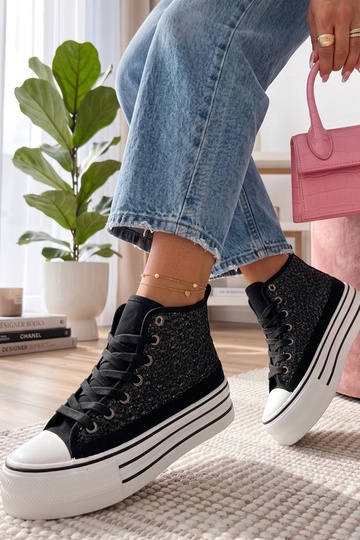 Czarne Trampki Za Kostkę Piper 2