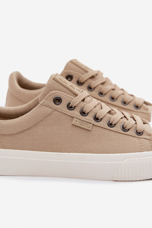 Vyrų žemi laisvalaikio batai smėlio spalvos
