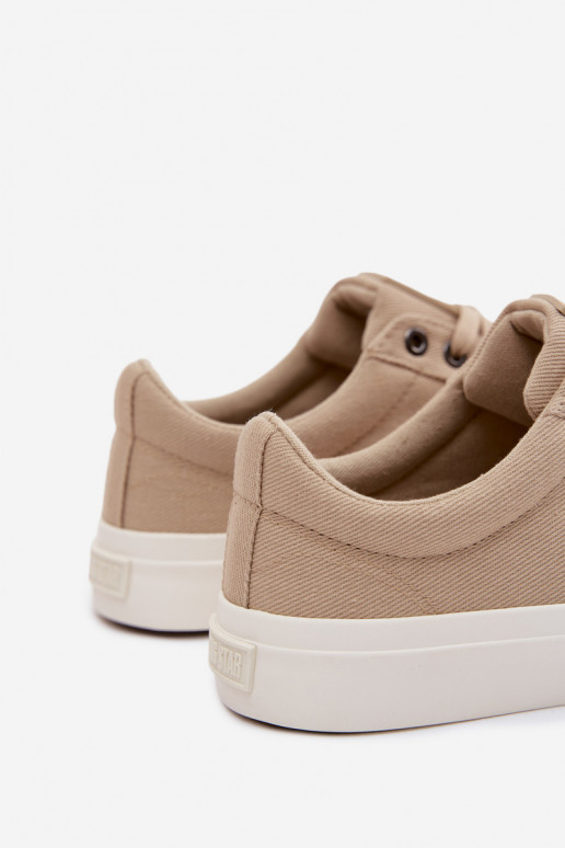 Vyrų žemi laisvalaikio batai smėlio spalvos