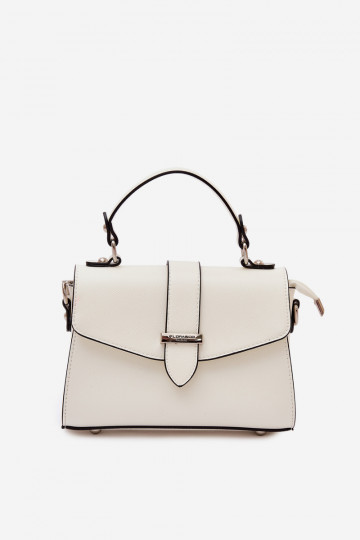 Rankinė Paštininkė su dekoratyvinėmis juostelėmis dramblio kaulo spalvos Belveta