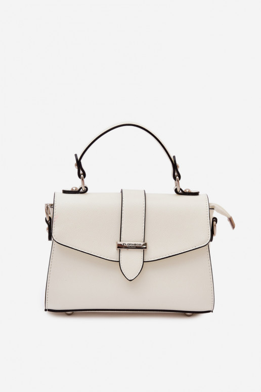 Rankinė Paštininkė su dekoratyvinėmis juostelėmis dramblio kaulo spalvos Belveta