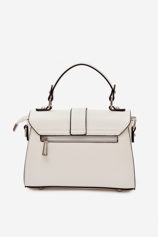 Rankinė Paštininkė su dekoratyvinėmis juostelėmis dramblio kaulo spalvos Belveta