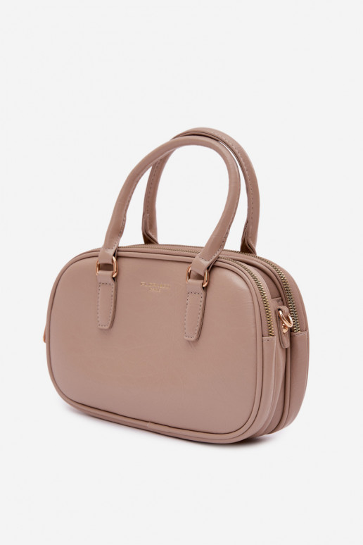 Rankinė Typu Bagažinė Tai turiža iš eko odos Tamsussmėlio spalvos Soraya