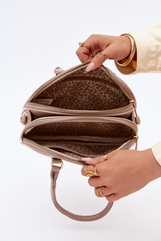 Rankinė Typu Bagažinė Tai turiža iš eko odos Tamsussmėlio spalvos Soraya